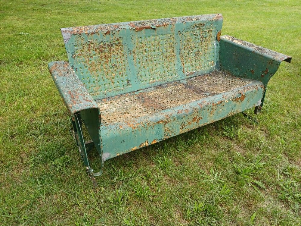 Vintage Metal Porch Glider