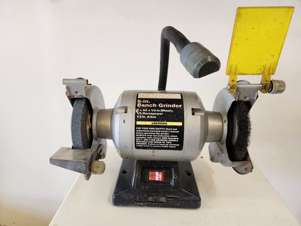 Craftsman 6" Bench Grinder with Gooseneck Light