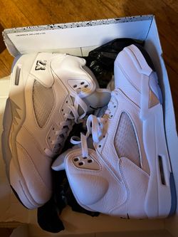 Air Jordan 5 Retro OG White / Black / Silver