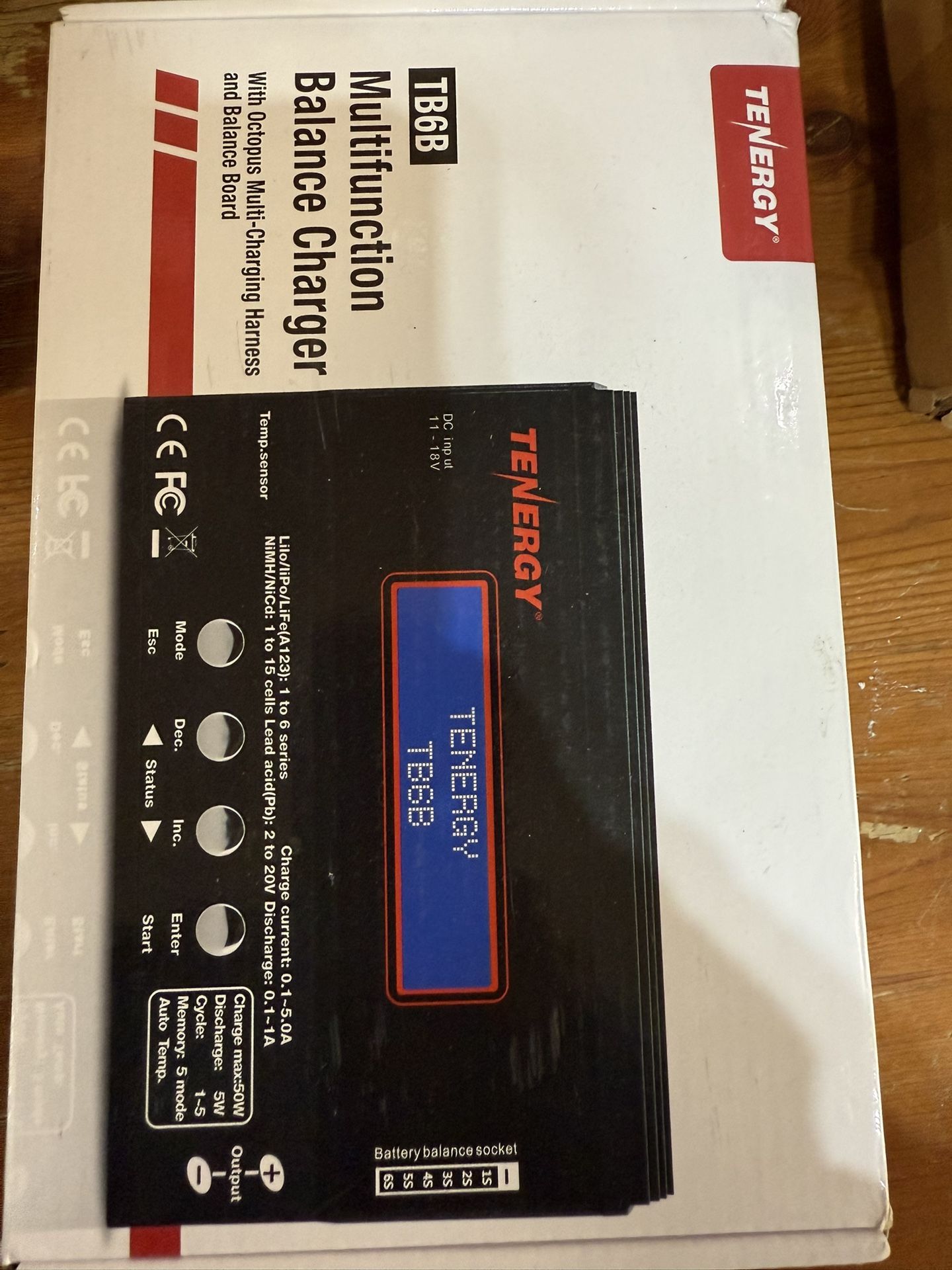 Tenergy TB-6AB Balance Charger Discharger 1S-65 Digital Battery Pack Charger