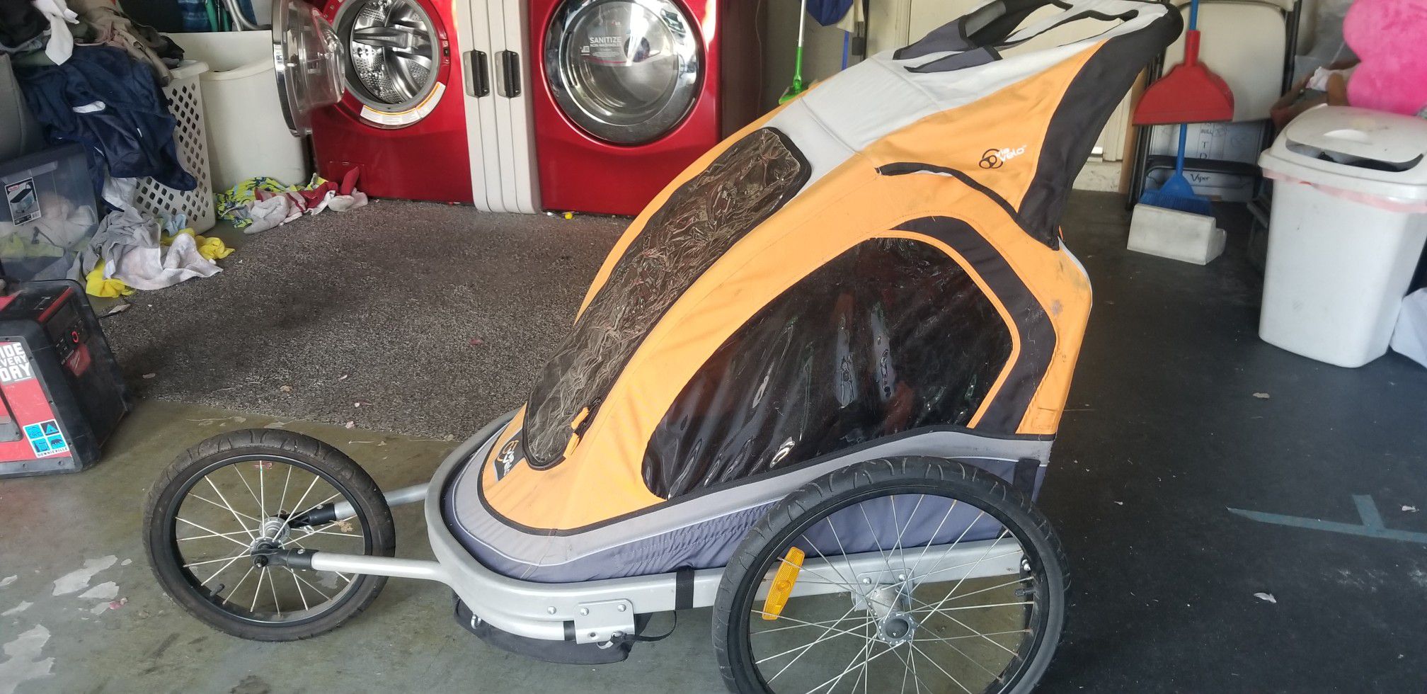 Bike trailer and jogging stroller