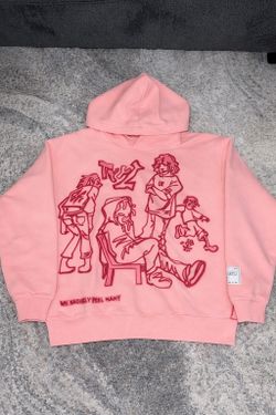 Alefric Eden Pink Graphic Hoodie