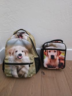 Backpacks and lunch bag