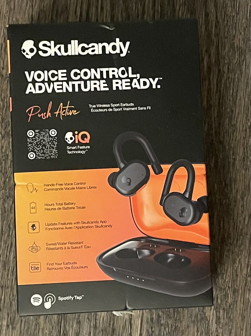 Skullcandy Push Active True Wireless Bluetooth Headphones - Black