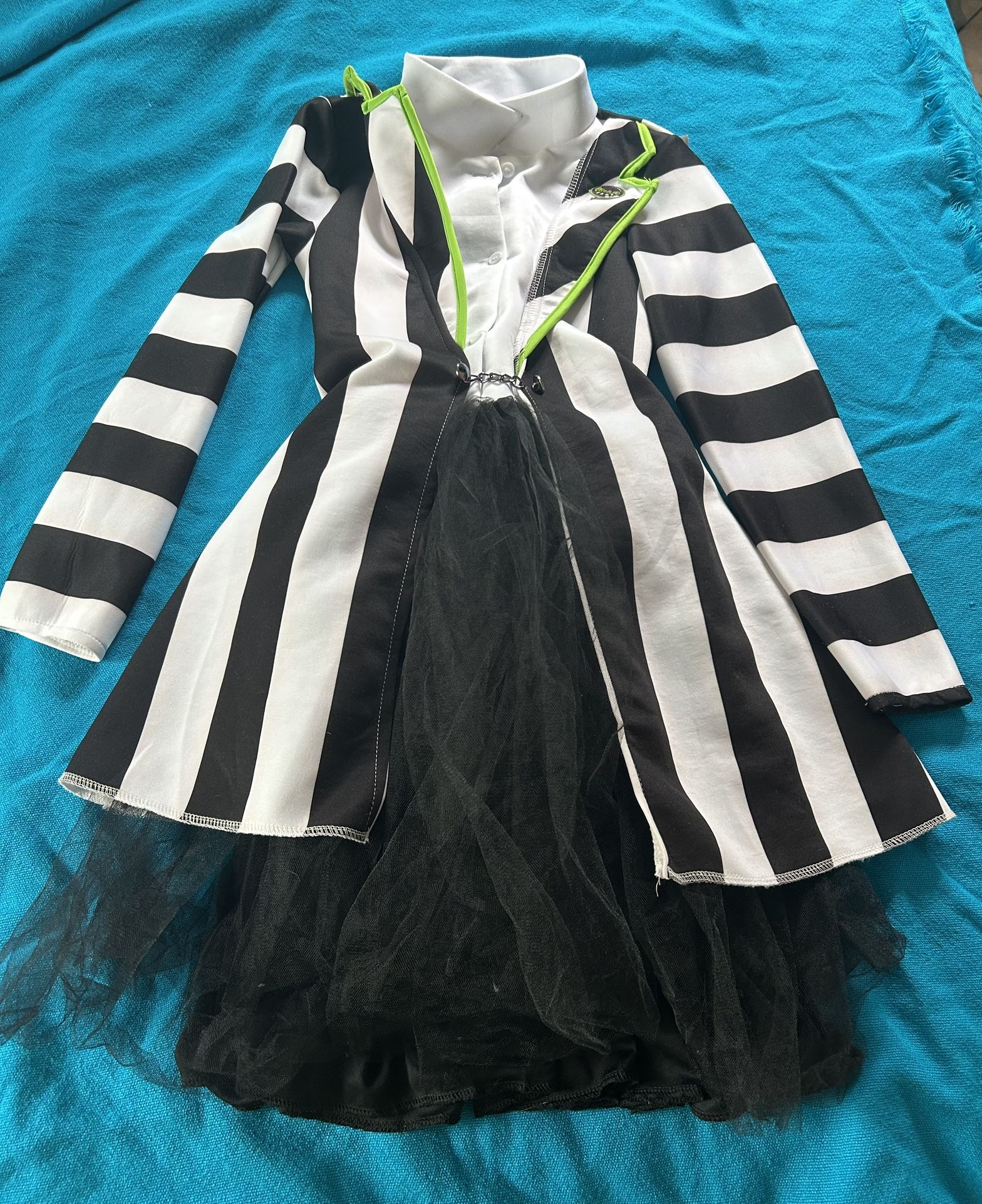 Kids’s Beetle Juice Dress Halloween Costume 