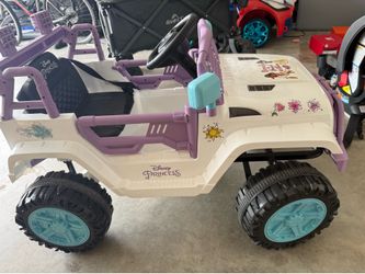 Princess ride on car