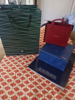 Rolex, Krieger and Cartier boxes