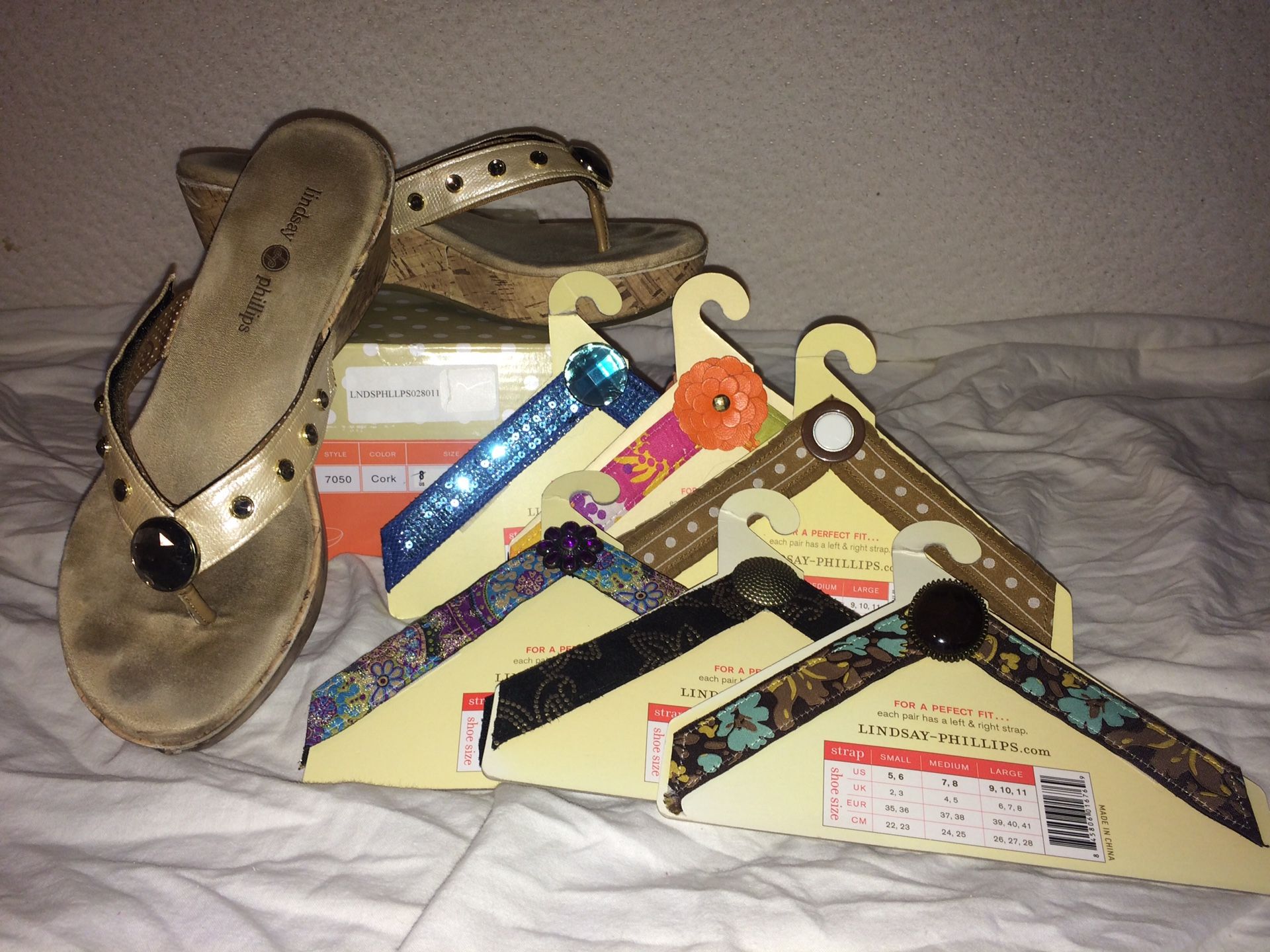 Lindsay Phillips Sandals - 8 (6 different straps)