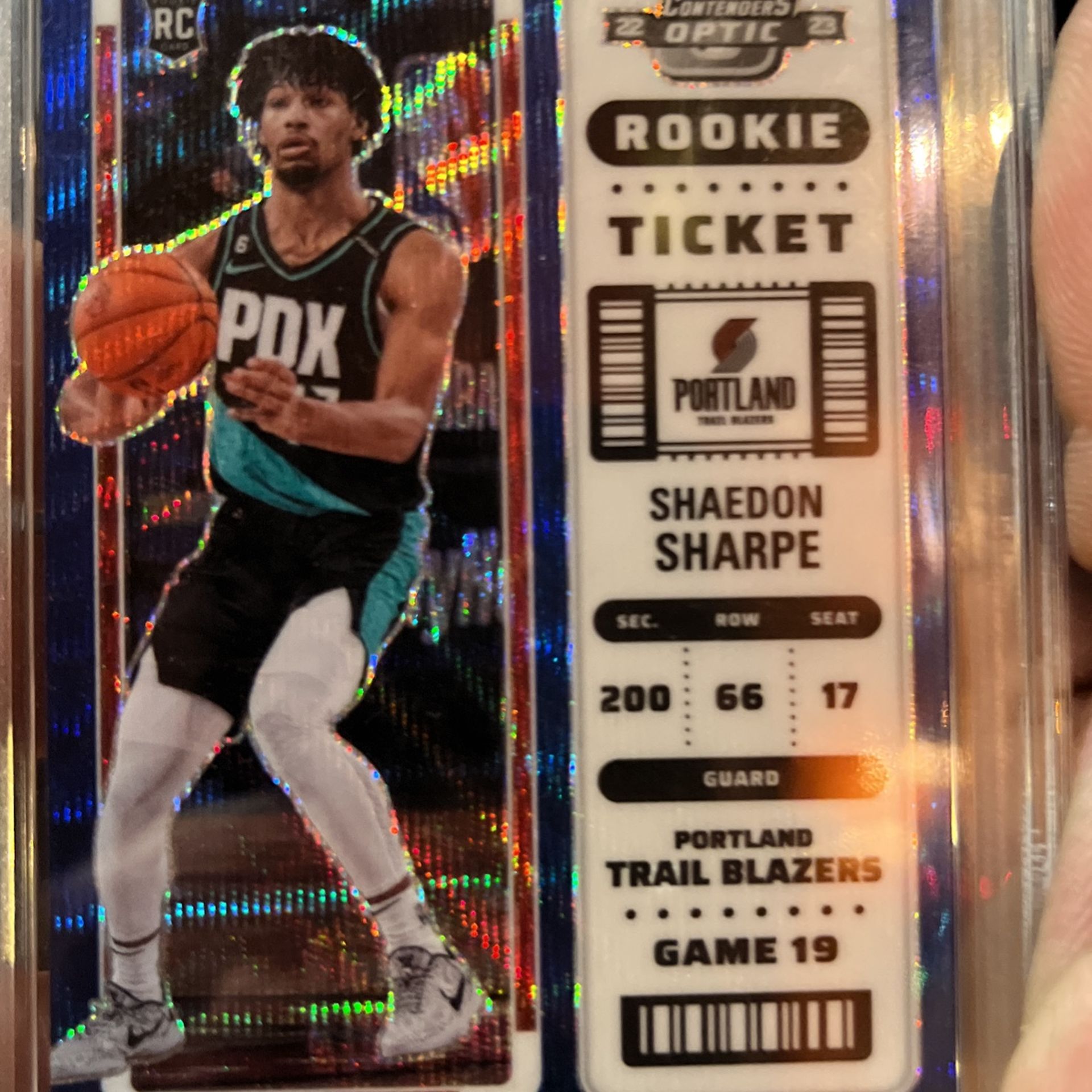Shaedon Sharpe 2023 contenders optic Asia blue wave