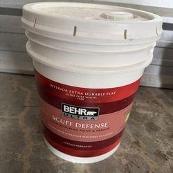 Behr Ultra 5 gallon pure white interior flat paint