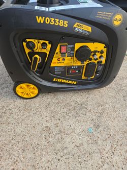 IN BOX – FIRMAN 3650W Inverter Generator – $675

Brand new in the box. Save hundreds compared to retail.