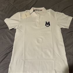 Moncler White Polo Large Size