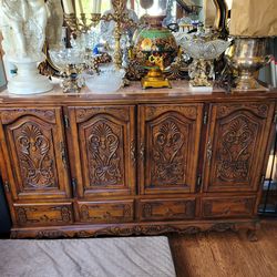 Gorgeous cherry wood buffet table