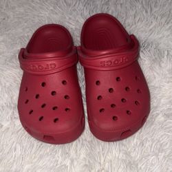 Red Crocs 