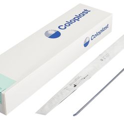 1 Box of 30 Count - Coloplast Urethral Catheter Self-Cath Ref 614 Tapered Tip Coude w/Guide Stripe Male FR 14 - 16 Inch