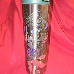 Starbucks 2022 Spring Anniversary Mermaid Siren Iridescent Stainless Steel Tumbler 16oz