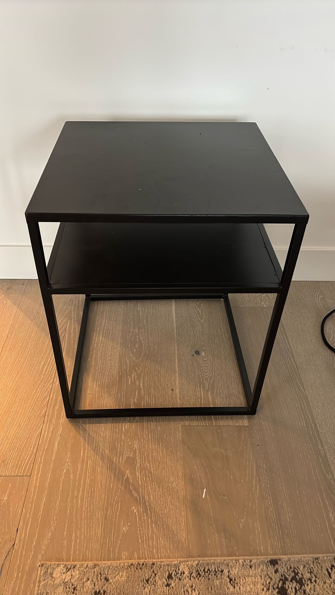 Black Metal Side Table