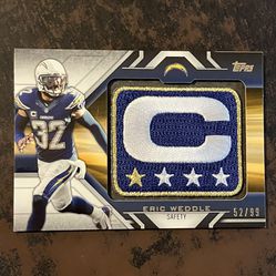 SAN DIEGO CHARGERS Captain’s Patch Football Card