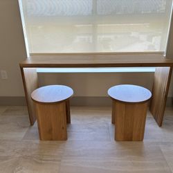 Sundays Furniture Console and Stools