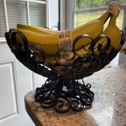 Mid Century Modern/Vintage Black Iron Bowl