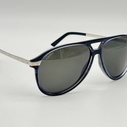 SANTOS DE CARTIER PILOT SHAPE AVIATOR SUNGLASSES CT0105S NEW 100% GENUINE $1260