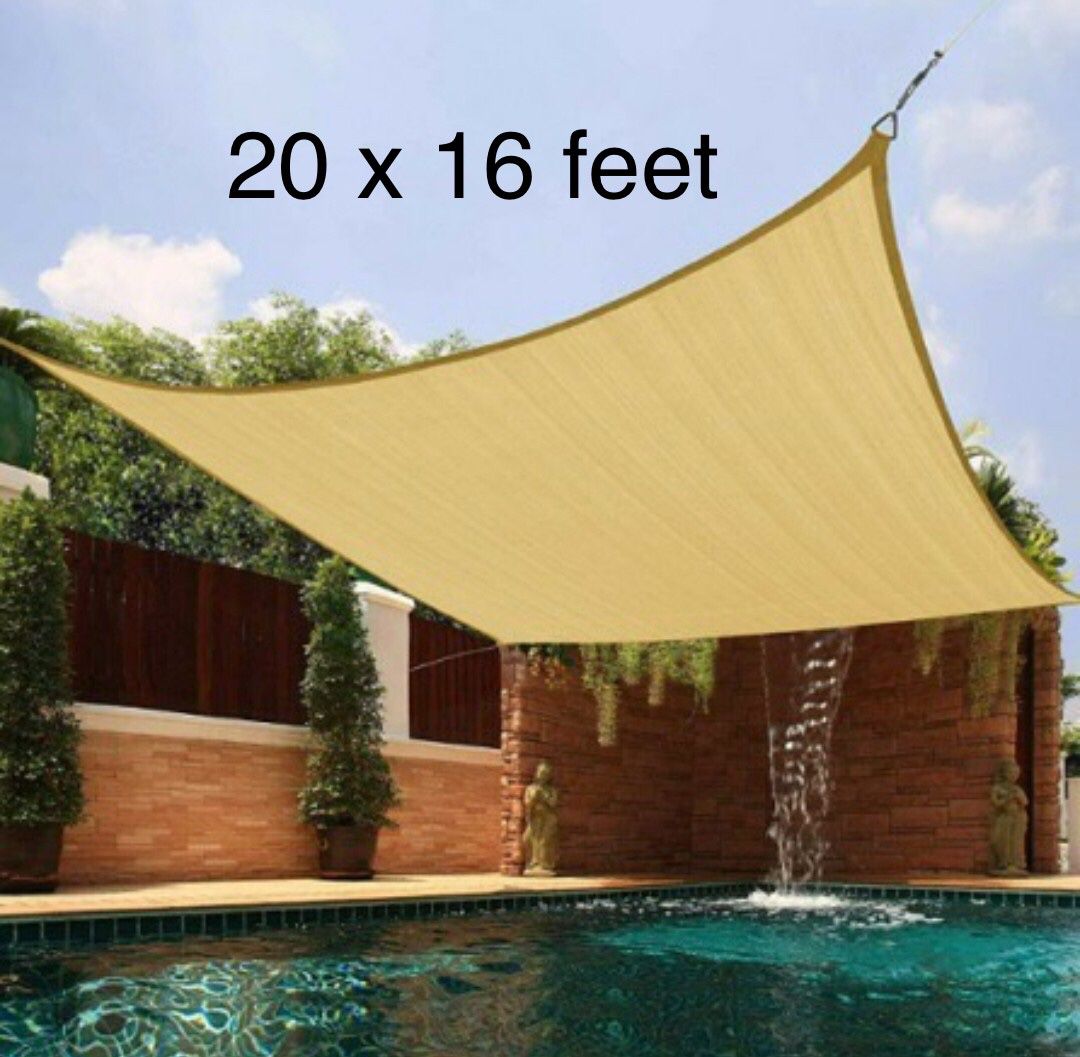 Patio Cover Sunshade Canopy Tent 20x16 Feet