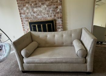 Tan couch{READ DESCRIPTION}
