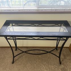 Vintage black console table