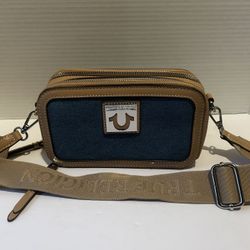 New Original TRUE RELIGION Crossbody Bag Denim