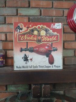 Bethesda Nuka World Full Scale Thirst Zapper Nuka Cola Gun and Plaque