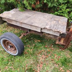 Utility Trailer Heavy Duty Frame Compact Working & Lights BEST OFFER