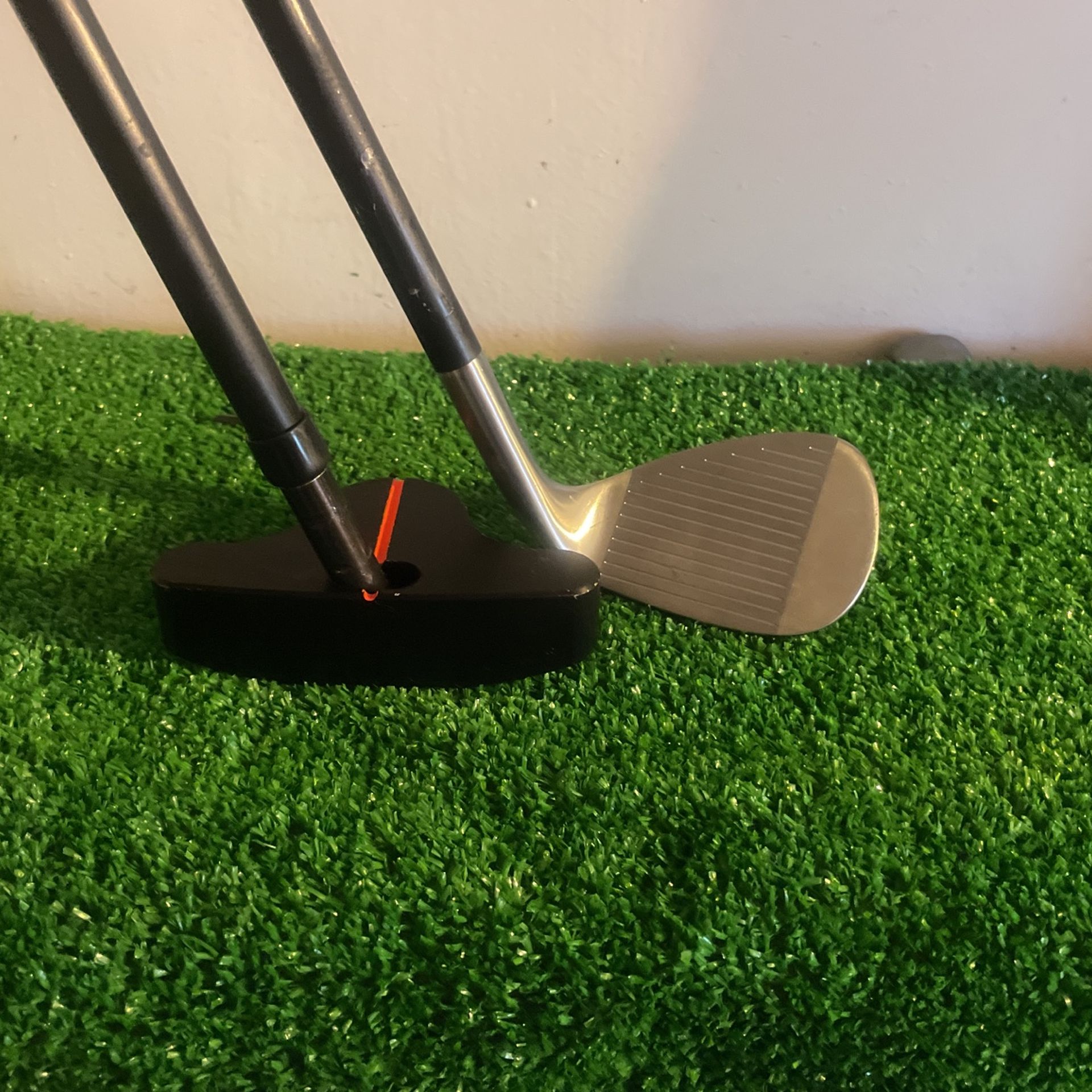 Golf Training Aid Orange whip Wedge & Putter Left Handed LEFTY LH for