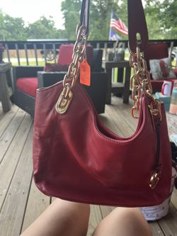 Red Michael Kors Purse