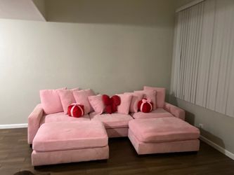 Pink couch
