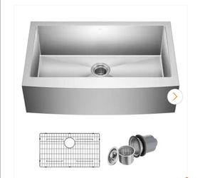 Kraus KHF200-33 Standart PRO Single Basin Farmhouse Apron Undermount Sink SS