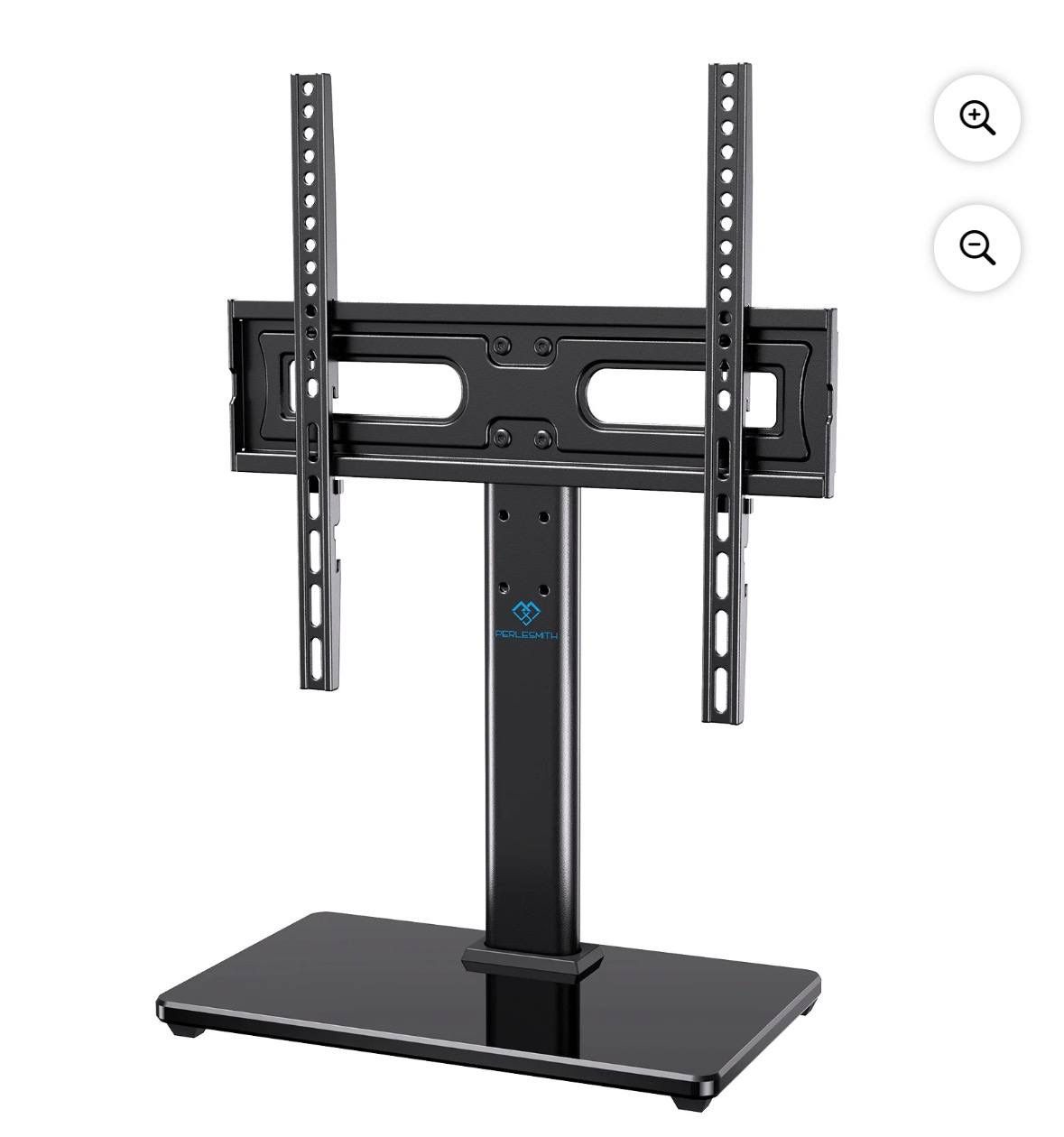 PERLESMITH Universal TV Base for 32"-60" TVs, ±35°Swivel, 88-lb Capacity, Max VESA 400x400mm, Height Adjustable, PSTVS28B
