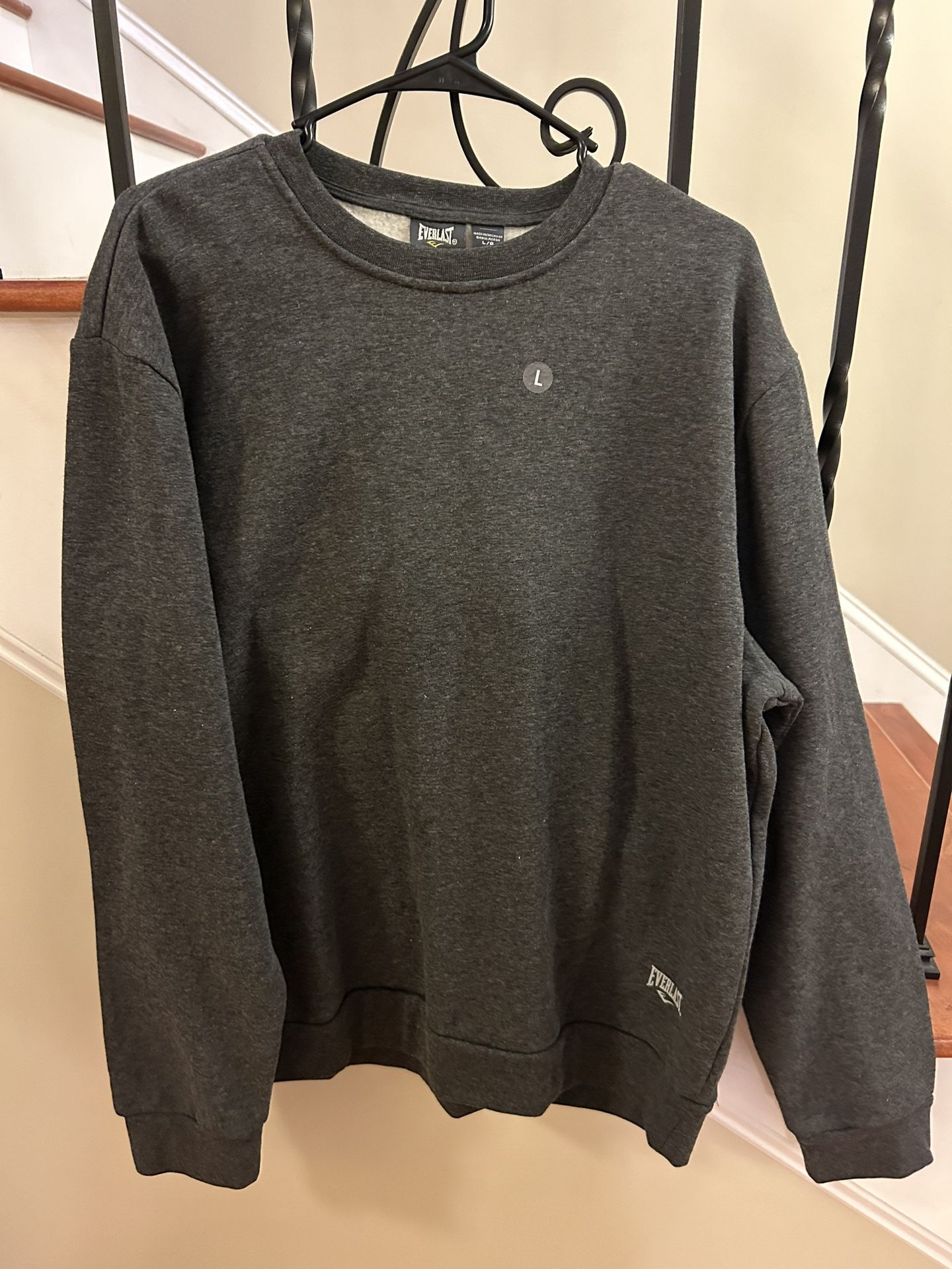 Everlast Grey Crew Sweatshirt Large