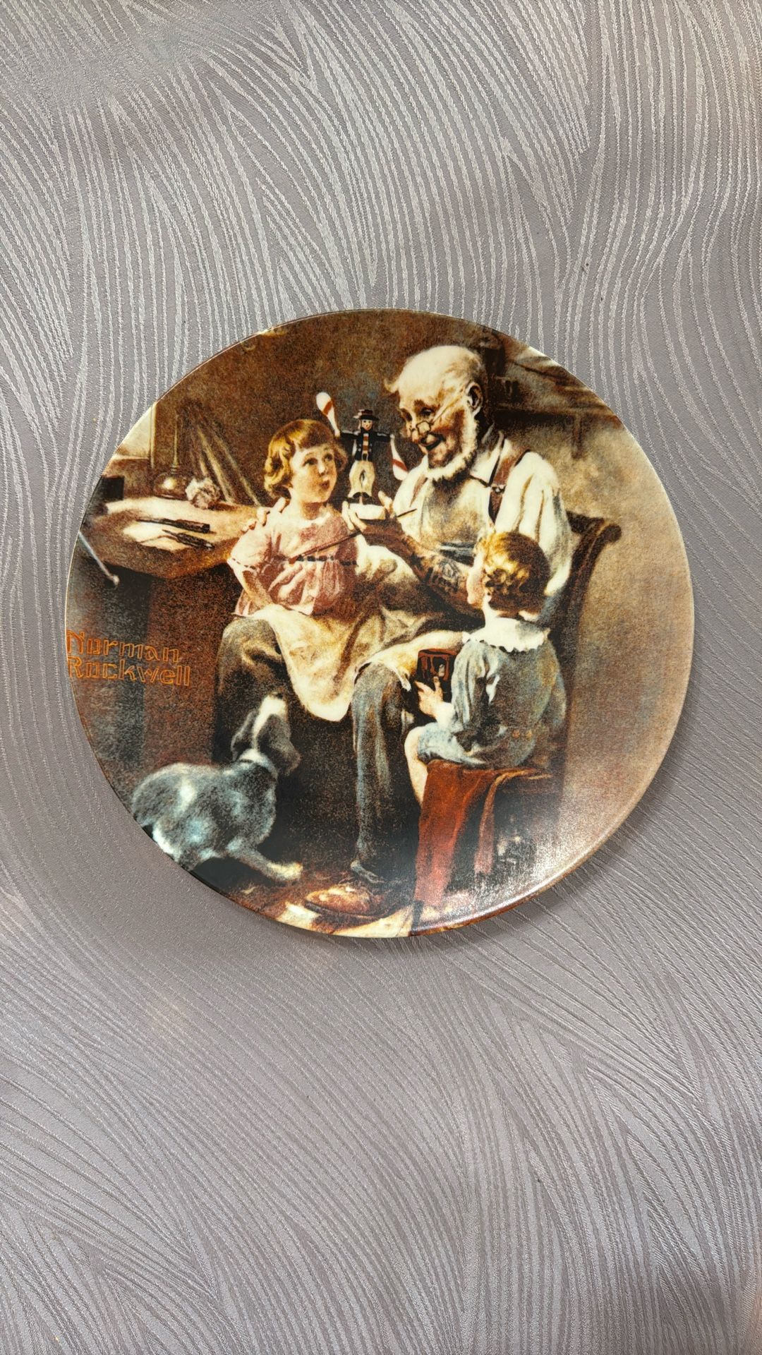 Norman Rockwell Toy Maker With Certificate