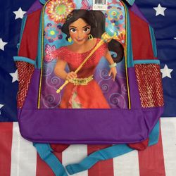 1 Disney Junior Elena Of Avalor Backpack With Front Zipper Pocket # 20176