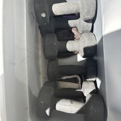 Set Of 6 Dumbbells! 15 - 12 - 10 LBS - $36