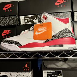 Jordan 3 Retro "Fire Red" (2020) Size 9, 10, 12, 13, 14