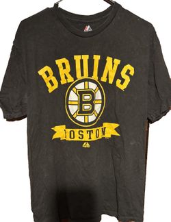 Boston Bruins Majestic T-Shirt Black Men's Sz L