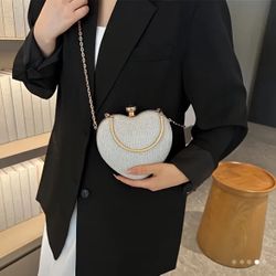 Heart Clutch Handbag 