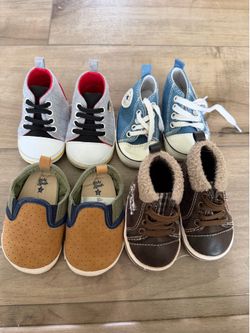 Baby Shoes Bundle sizes 1-2 four pairs