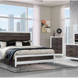 Only $499 For This Beautiful Farmhouse Design Bedroom Set!  