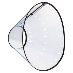 Vibrant Life Plastic Adjustable Pet Recovery E-Collar Cone for Dogs and Cats, Clear, XL