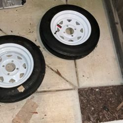 HAUL-MASTER 4.80-12 in. Tire with 4-Lug Rim Load B