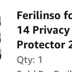 for iPhone 13/ 14 Privacy Screen Protector 2 Pack