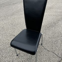  Black Chairs  Set Of 6pc
