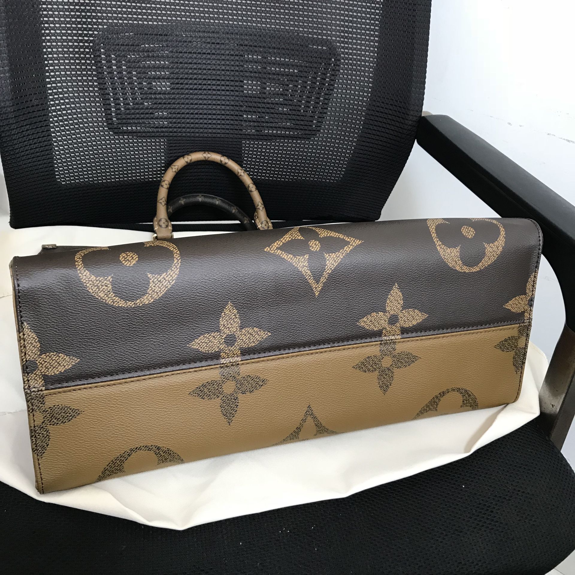 Louis Vuitton Monogram Coated Canvas Double Top Handle Bag on SALE